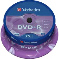 Verbatim Dvd+R 16X4,7GB 25PK sl