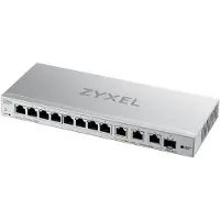 Zyxel XGS1250-12 V2, 12-PORT GIGABIT WEBMANAGED DESKTOP SWITCH WITH 8 PORT 1G + 3-PORT MULTIGIG 1/2.5/5/10G + 1-PORT SFP+ (5Y WARRANTY) (XGS1250-12-ZZ0102F)