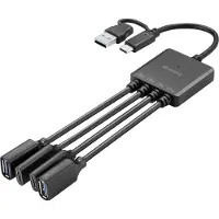 Sandberg USB-hubi 2x USB-A + 2x USB-C (USB 3.0)