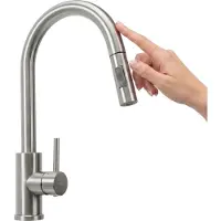 REA Fresh Touch Brush Nickel keittiöhana