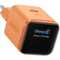 Anker Nano Charger 45W Smart Display - Seinälaturi, oranssi