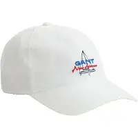 Gant Graphic Crinkled Cap - White - ONE SIZE