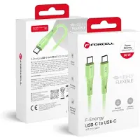 Forcell F-energy Usb-c - Usb-c 60w 1m silikonikaapeli