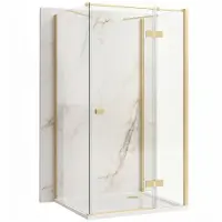 REA suihkukaappi Atlas 120x80 Brush Gold