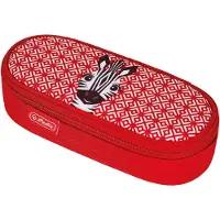 Herlitz 50038428, Pehmeä lyijykynäkotelo, Polyesteri, Punainen, Yksivärinen, Vetoketju, Lapsi