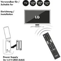 Schwaiger UFB100LG 533, TV, IR Langaton, Painikkeiden painaminen, Musta (UFB100LG533)