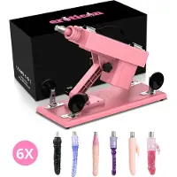 Eroticon Love Sex Machine 6 lisälaitteella - Tehokas moottori, Unisex-käyttö, hienovaraisesti pakattu, lopullinen nautinto - Seksikone