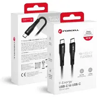 Forcell Usb-c-usb-c-kaapeli F-energy 60w 1m