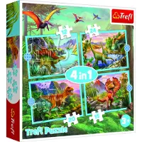 Trefl Dinosaurus (12, 15, 20 ja 24 palaa) palapelisetti