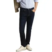 Gant for man. 1000010 Dark Blue Slim Fit Jeans (42/32), Casual, Cotton, Denim