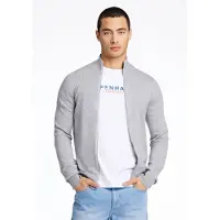 Lindbergh Ecovero L/S Zip Cardigan - Grey - L
