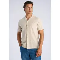 Lindbergh Striped Seersucker Resort Shirt S/S - Multi/patterned - XL
