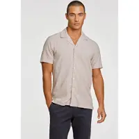 Lindbergh Casual Linen Blend Resort S/S - Beige - M