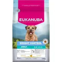 Eukanuba - Dog Adult Weight Control Small/Medium White 2,3 kg - Koirat - Koiranruoka - Kuivaruoka
