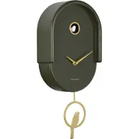 Karlsson seinäkello Tweet luxury green KA6069GR
