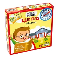 Barbo Toys Pussel Pedagog - Lära Sig Klockan (Se) - Multi/patterned - SWEDISH