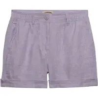 Superdry for woman. W7110496A Shorts Mid Rise Linen lilac (28), Casual, Purple