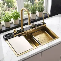 REA Monitoiminen 10-in-1 teräsallas Alonzo Brush Gold