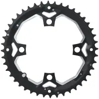 Force eturatas 44T BCD 104mm 10-speed alumiini musta
