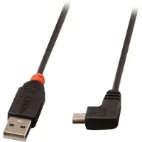 Lindy USB 2.0 Type A / mini-B kaapeli kulmikas, 2m