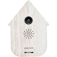 Karlsson Sound Box Modern Cuckoo White Wash - Black - Ø 12 CM