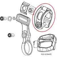 Sram -kiinnike AXS POD Ultimate -elektroniselle laukaisimelle.