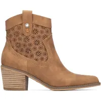 Refresh for woman. 17515001-CAMEL Ankle boots 175150 brown (36), 3 to 5 cm, Zip, Casual