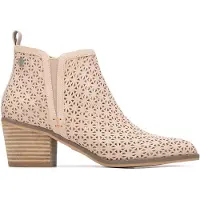 Refresh for woman. 17515203-NUDE Ankle boots 175152 beige (39), Brown, 3 to 5 cm, Zip, Casual