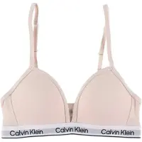 Calvin Klein Underwear Rintaliivit 'Repeat Logo Triangle Bralette' harmaa / roosa / musta / valkoinen
