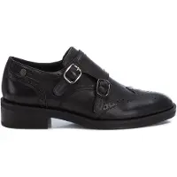 Carmela for woman. 16196302-NEGRO Leather Moccasins 161963 black (41), Flat, 1 to 3 cm, Buckle, Casual, Party, Classic