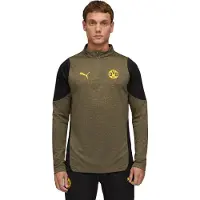 Puma Dortmund Harjoituspaita 1/4 vetoketju - Loden Vihreä/Musta - , koko Large