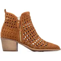 Xti for woman. 14526701-CAMEL Ankle boots 145267 brown (38), 3 to 5 cm, Zip, Casual, Sport