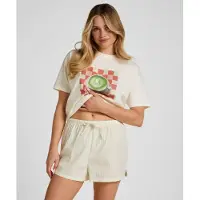 Hunkemoller Pyjamahousut pastellinvihreä / valkoinen