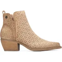 Refresh for woman. 17504101-BEIGE Ankle boots 175041 beige (36), Brown, 3 to 5 cm, Zip, Casual