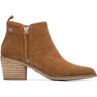 Refresh for woman. 17515104-CAMEL Ankle boots 175151 brown (41), 3 to 5 cm, Zip, Casual, Suede