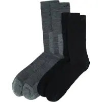 Lundhags Merino Trekking Sock Combo Mid Light Grey Melange/black 43-45