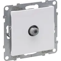 Legrand Suno Tv antenniliitin F, valkoinen, 1,5 Db