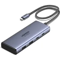 UGREEN Hub 7-IN-1 USB-C 2*HDMI(4K@60Hz)+2*USB-A3.2+2*USB-C3.2+PD(100W)