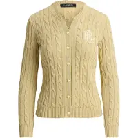 Ralph Lauren for woman. 200P14040501 Cotton cardigan in beige ecru knitted cotton jersey (XL), Casual, Long sleeve