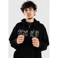 Thrasher Flame Embroidered Vetoketjullinen huppari black Koko S
