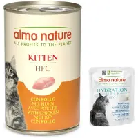 Almo nature 6x140g HFC Kitten kana Classic kissan märkäruoka