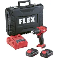 Flex Akkukäyttöinen ruuvinväännin DD 2G 12-LDBC/2.5; 12 V; 2x2,5 Ah akku.; kuljetuslaatikolla