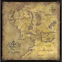 Noble Collection Lord of the Rings palapeli (Middle Earth)
