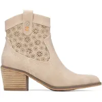 Refresh for woman. 17515002-BEIGE Ankle boots 175150 beige (39), Brown, 3 to 5 cm, Zip, Casual