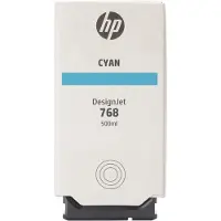 HP 768 -mustekasetti, 500 ml, cyan