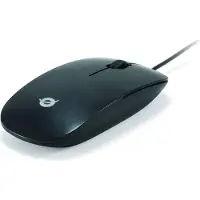 Conceptronic CLLM3BDESK, Molempikätinen, Optinen, USB A-tyyppi, 800 DPI, Musta, Harmaa