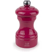 Peugeot Bistro Salt Mill in Wood Candy Pink Gloss 10cm