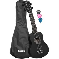 Cascha HH 3960 Black Sopraanoukulele