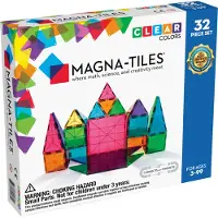 Magna-Tiles Magneettinen rakennussarja Kirkkaat värit, 32 osaa