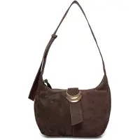 Ba&sh for woman. 2E26YYHS Youyou brown suede satchel bag (OSFA), Casual